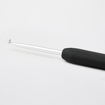 KnitPro Steel Crochet Hook with Black Handle