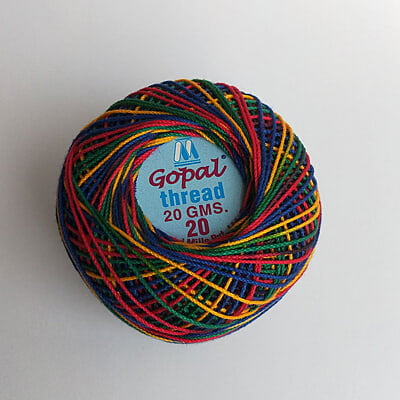 Gopal Mercer Cotton No.20- 512-S-Multi Gopal Mercer Cotton No.20- 512-S-Multi