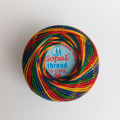 Gopal Mercer Cotton No.20- 512-Multi Gopal Mercer Cotton No.20- 512-Multi