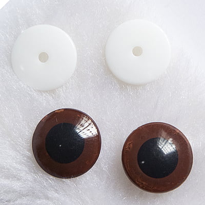 Safety Eyes Coloured Brown