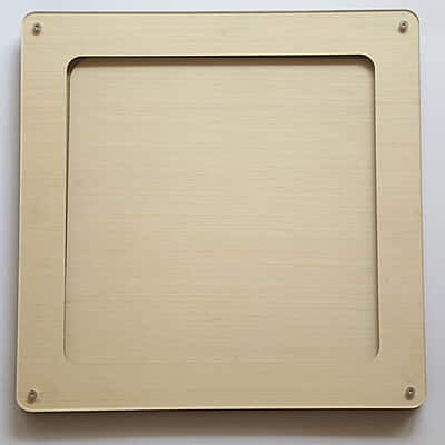 Embroidery Display Frame Veneer Rounded Square Cream 8" Embroidery Display Frame Veneer Rounded Square Cream 8"