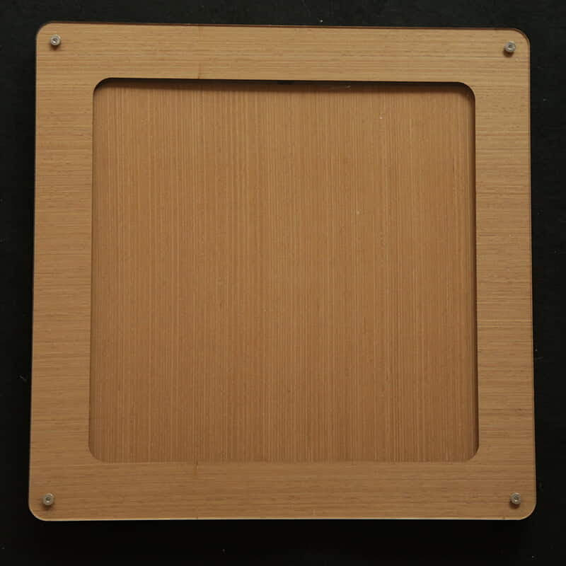 Embroidery Display Frame Veneer Rounded Square Brown 8" Embroidery Display Frame Veneer Rounded Square Brown 8"