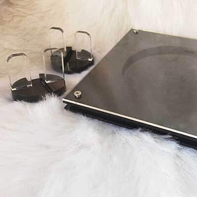 Embroidery Display Frame Acrylic Circle in Square Black Embroidery Display Frame Acrylic Circle in Square Black