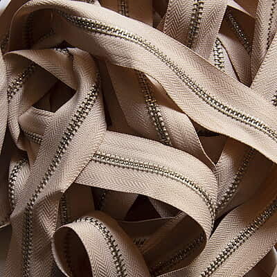 Bag Zip With Silver Teeth Bag Zip With Silver Teeth