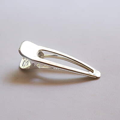 Hair Alligator Blank Clip Modal One Silver