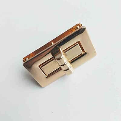 Bag Buckle  Gold Modal Six