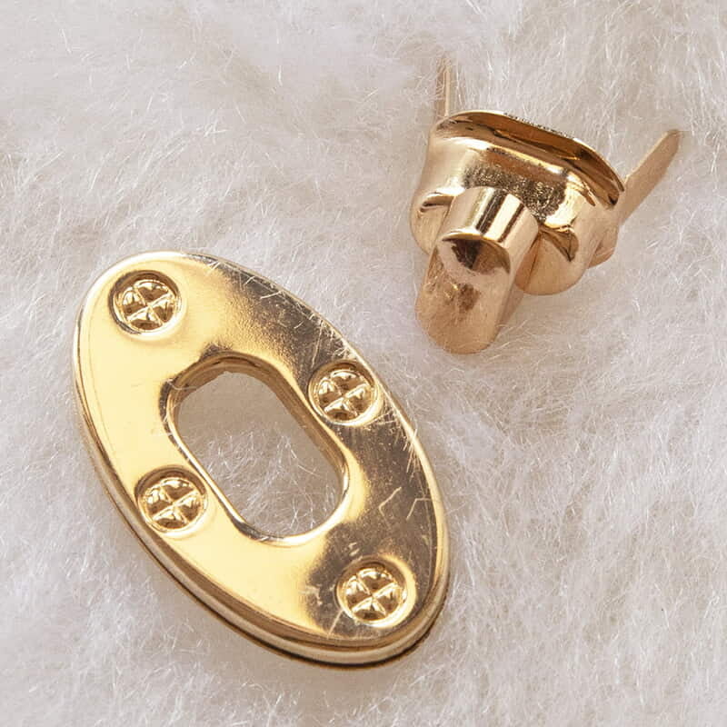 Bag Buckle  Gold Modal Three Bag Buckle  Gold Modal Three