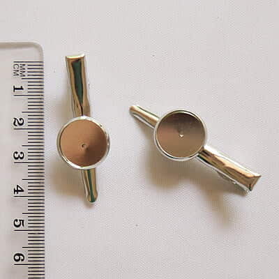 Hair Clip Chrome Silver Small Hair Clip Chrome Silver Small