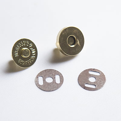 Bag Magnetic Button With Pin Gold-Small Bag Magnetic Button With Pin Gold-Small
