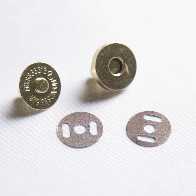 Bag Magnetic Button With Pin Gold-Small Bag Magnetic Button With Pin Gold-Small