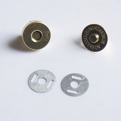 Bag Magnetic Button With Pin Gold-Small Bag Magnetic Button With Pin Gold-Small