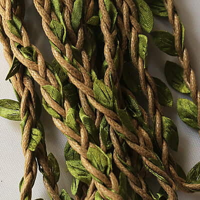 Waxed Leaf Jute Lace