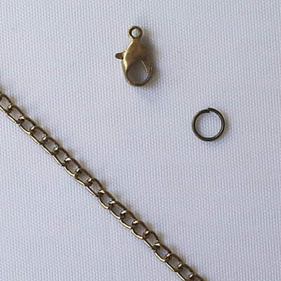 Chain Modal Two Antique Bronze Chain Modal Two Antique Bronze