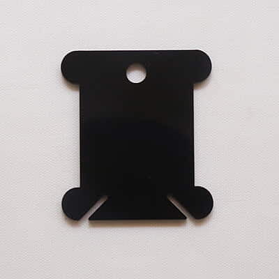 Floss Bobbin  Black 2 mm