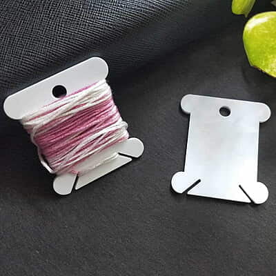 Floss Bobbin  White 2 mm