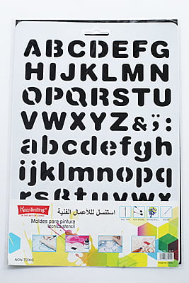 Alphabet Stencil Alphabet Stencil