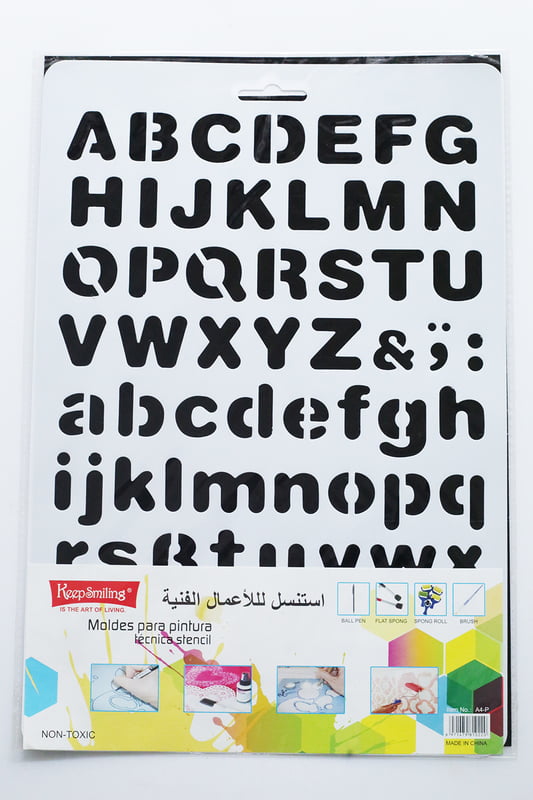 Alphabet Stencil Alphabet Stencil