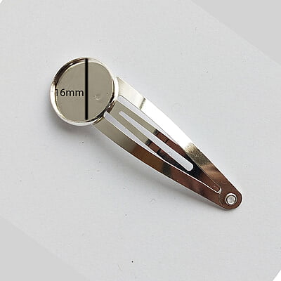 Tic Tac Hair Clip Bezel 16 mm Tic Tac Hair Clip Bezel 16 mm