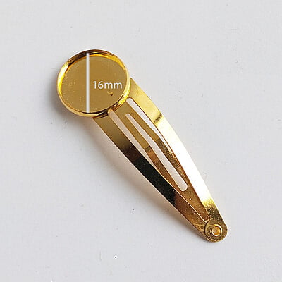 Tic Tac Hair Clip Bezel 16 mm Tic Tac Hair Clip Bezel 16 mm