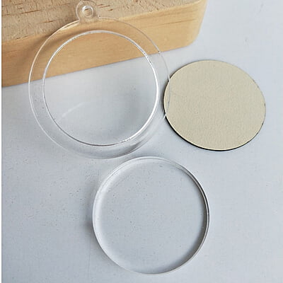 Mini Hoop Circle Transparent Medium Mini Hoop Circle Transparent Medium