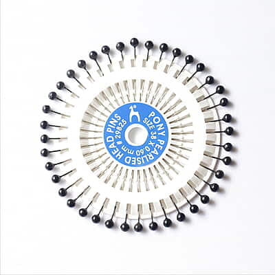 Pony Pearl Head Pin Black Pony Pearl Head Pin Black