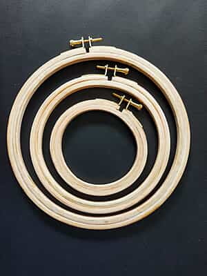 Circle Brass Screw Wooden Hoop Circle Brass Screw Wooden Hoop