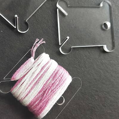 Floss Bobbin  Transparent 3 mm Floss Bobbin  Transparent 3 mm