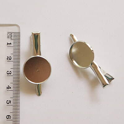 Hair Clip Chrome Silver Medium Hair Clip Chrome Silver Medium