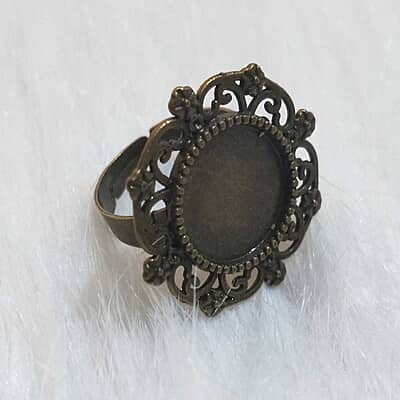 Finger Ring  Antique Bronze Modal 02