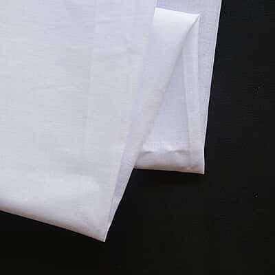 Premium Embroidery Fabric Cotton Mallu White Premium Embroidery Fabric Cotton Mallu White