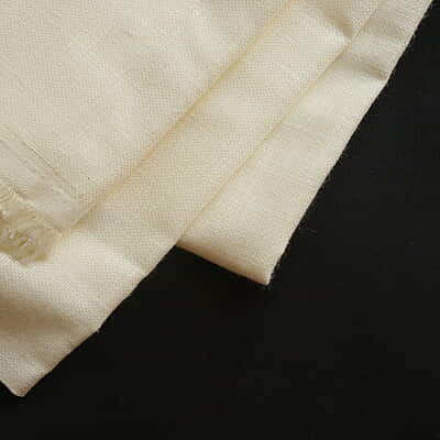 Premium Embroidery Fabric Cotton with Linen Mix Cream Premium Embroidery Fabric Cotton with Linen Mix Cream