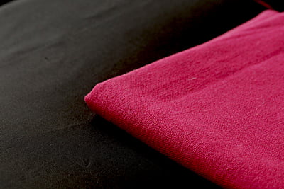 Casement Embroidery Fabric Dark Pink Casement Embroidery Fabric Dark Pink