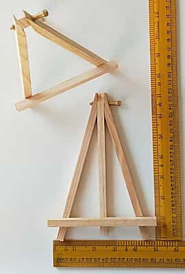 Wooden Easel  Brass Screw 7" Wooden Easel  Brass Screw 7"