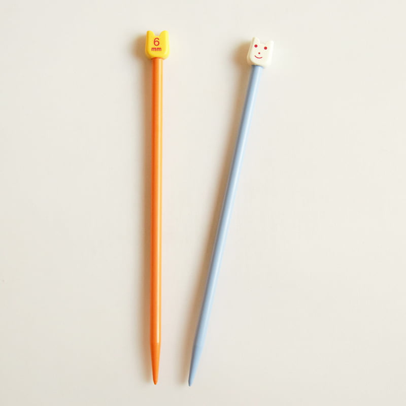 Pony Plastic Knobbed Knitting Pin Smiley Pony Plastic Knobbed Knitting Pin Smiley