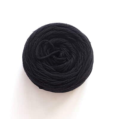 Cotton Yarn 8 Ply-Black Cotton Yarn 8 Ply-Black