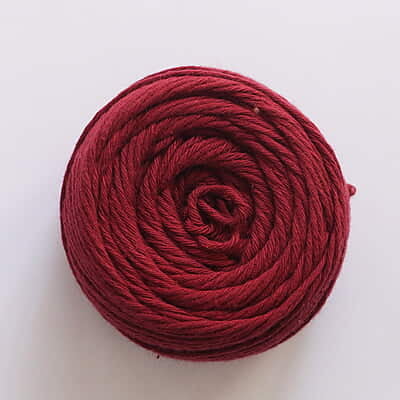 Cotton Yarn 8 Ply-Maroon Cotton Yarn 8 Ply-Maroon