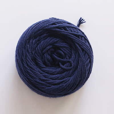 Cotton Yarn 8 Ply-Navy Blue Cotton Yarn 8 Ply-Navy Blue
