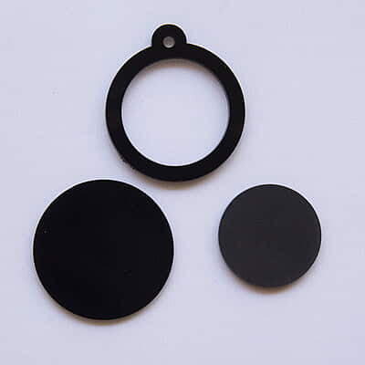 Mini Hoop Circle Black 4cm Mini Hoop Circle Black 4cm