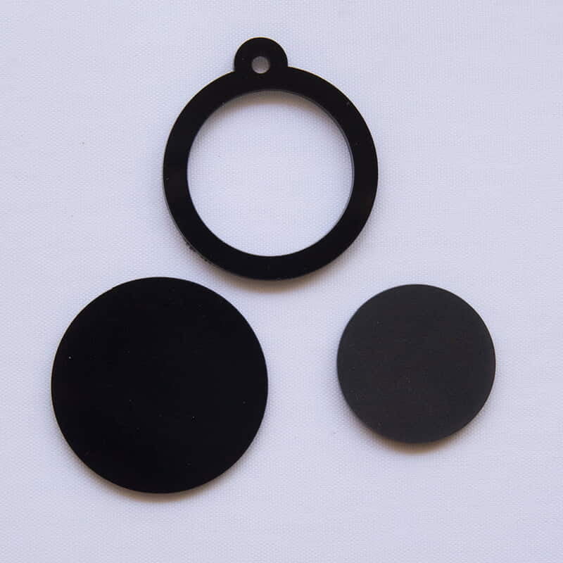 Mini Hoop Circle Black 4cm Mini Hoop Circle Black 4cm