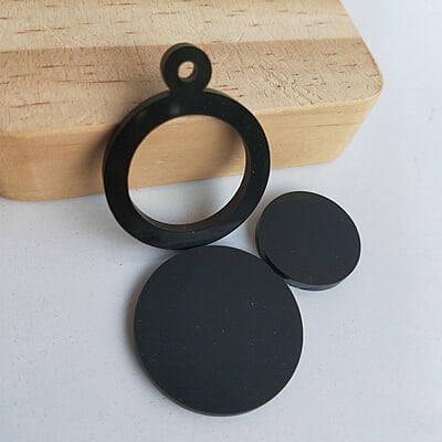 Mini Hoop Circle Black 3 cm Mini Hoop Circle Black 3 cm