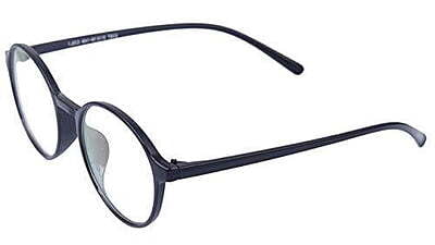 Unisex Round Thin Medium Spectacle Frame. Glossy Black Frame Unisex Round Thin Medium Spectacle Frame. Glossy Black Frame