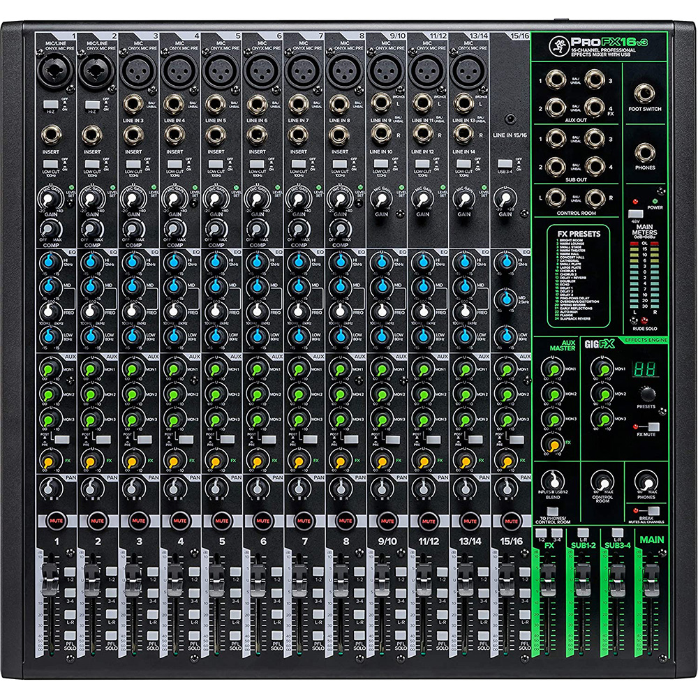 ProFX16v3 16-Channel Professional USB Mixer ProFX16v3 16-Channel Professional USB Mixer