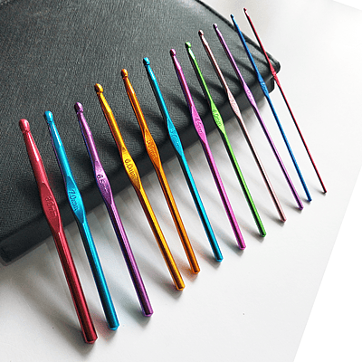 Aluminum Crochet Hook Coloured Multi Color 12 pcs Aluminum Crochet Hook Coloured Multi Color 12 pcs
