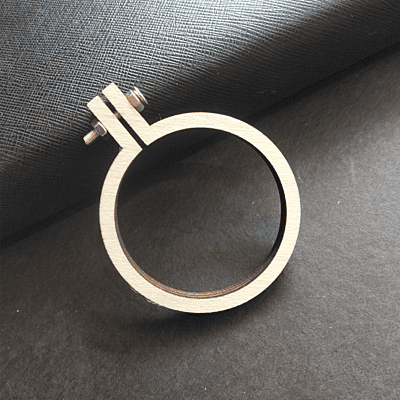 Mini Hoop Circle With Screw Veneer 5.5 cm