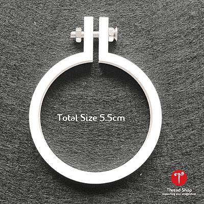 Mini Hoop Circle With Screw White Big Mini Hoop Circle With Screw White Big