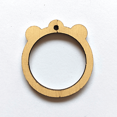 Mini Hoop Bear Veneer Medium Mini Hoop Bear Veneer Medium