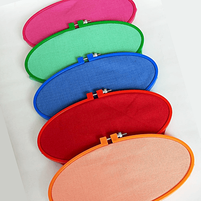 Casement Embroidery Fabric Dark Pink Casement Embroidery Fabric Dark Pink