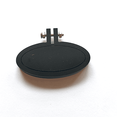 Mini Hoop Horizontal Oval Black Small Mini Hoop Horizontal Oval Black Small