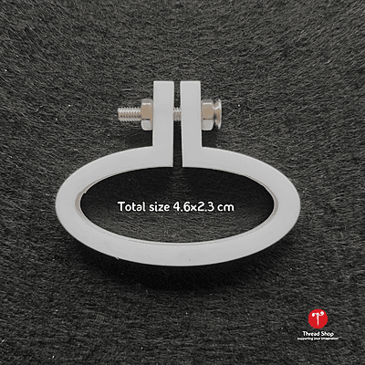 Mini Hoop Horizontal Oval White Small Mini Hoop Horizontal Oval White Small