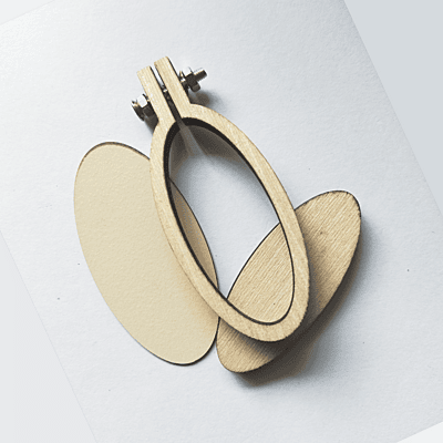 Mini Hoop vertical Oval Veneer Big Mini Hoop vertical Oval Veneer Big